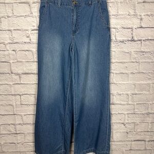 Roxie Wide-Leg Denim Pants